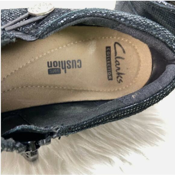 Clarks Channing Ann Slip-On Women’s Size 6 Comfort Clogs Casual Loafer Zip - Picture 11 of 13